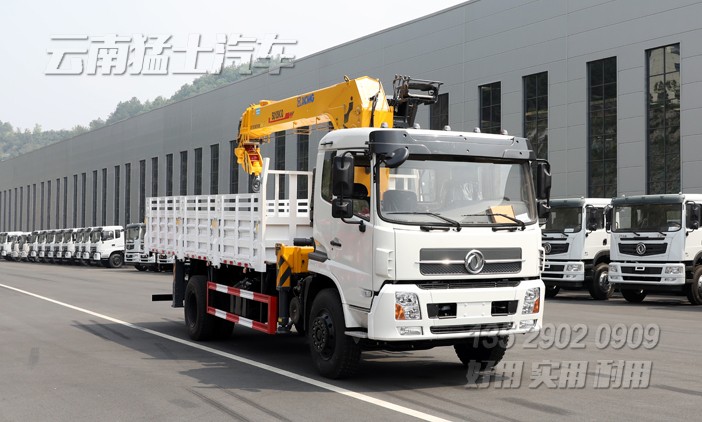 徐工10噸隨車吊,隨車吊改裝廠家,四節臂直臂吊,東風底盤隨車吊,SQ10SK3Q隨車起重運輸車,10噸四節臂吊機