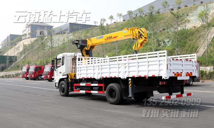 徐工10噸隨車吊,隨車吊改裝廠家,四節臂直臂吊,東風底盤隨車吊,SQ10SK3Q隨車起重運輸車,10噸四節臂吊機